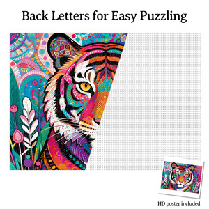 Rompecabezas de papel personalizado con diseño de Tigre Rey de los Bosques |   Rompecabezas Personalizado con Foto OEM para Regalos (1000 Piezas, MOQ 100) - Product Image 6