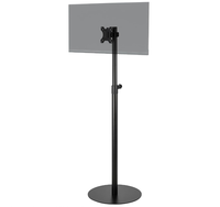 Support de télévision compact, durable et portable pour écran de sol, support de montage de télévision réglable en hauteur avec boîte d'emballage