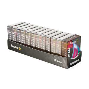 Préservatifs à pois grand format personnalisés OEM Recare, lot de 3, vente en gros - Product Image 1