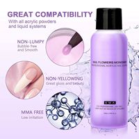 1 flacon de 75 ml de monomère liquide acrylique transparent pour ongles, poudre acrylique