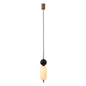 Modern Minimalist Pendant <b>Light</b> Black Marble Design Adjustable Height LED Chandelier For Home Dining Room Bedroom - Product Image 4