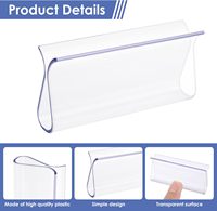 Stores roulants escamotables au design moderne avec poignées transparentes Clips d'accessoires de levage sans fil pour la gestion des rideaux