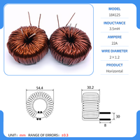 Inducteur haute puissance fabricant FeSi Core 2mh fer silicium aluminium anneau magnétique numérique classe D amplificateur de puissance inductance