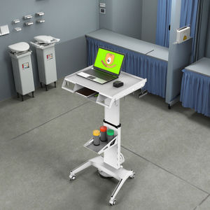 현대식 병원용 스틸 ABS 기구 트롤리 이동식 치과 진료 카트 (높이 조절 가능, 4개의 캐스터 포함) - Product Image 1