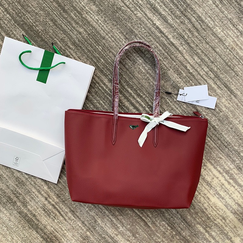Crocodile bag burgundy