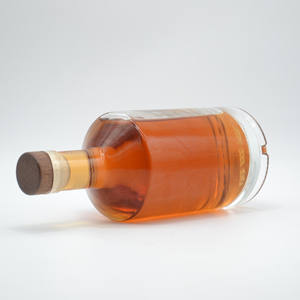 Vente en gros de bouteilles de rhum et de gin de 75 cl, personnalisées, super rondes, super flint, avec bouchon en liège, bouteilles de vodka en verre de 750 ml, fabricant en gros - Product Image 2