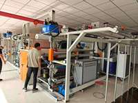 Machine à plastifier électrique double usage pour adhésifs thermofusibles et à base d'huile, avec emballage en film pour textiles et vêtements de protection