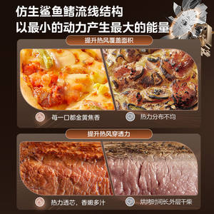 Friteuse à air Midea 5,3 L grande capacité sans bouton rotatif multifonctionnelle cuisson vapeur et friture blanche - Product Image 4