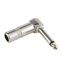 Son musical 1/4 "6.35mm TS Guitar Cable Plug Audio 6.35mm Heavy Duty TS Mono Male Solder Jack Connector for Speaker/Guitar