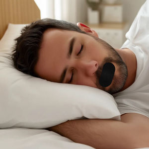 Tiras de dormir personalizadas boca transparente para con parches de reparación niños respiración Anti fabricantes ronquidos boca cinta dormir - Product Image 4