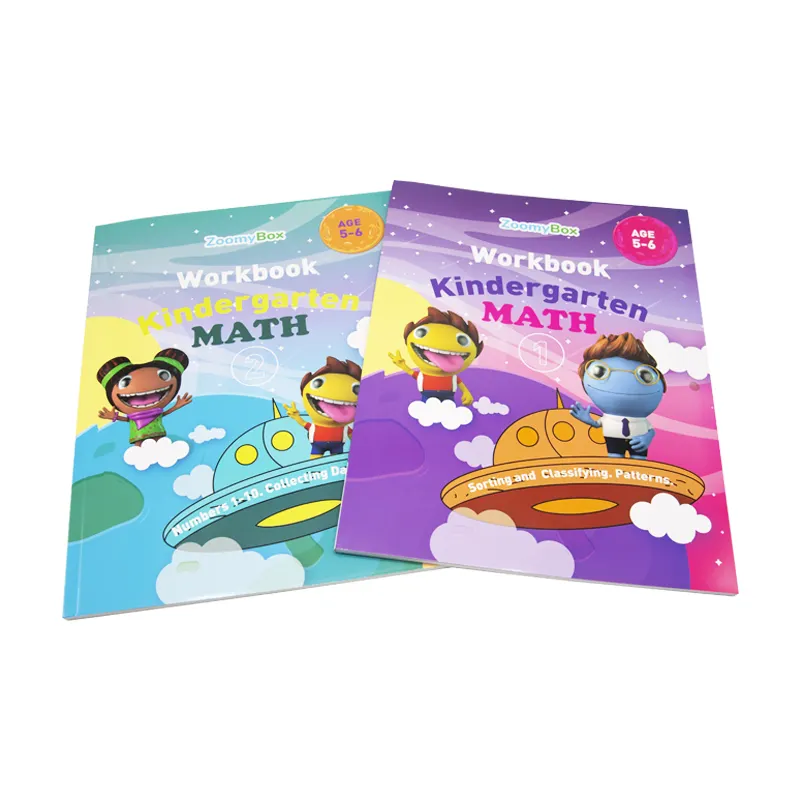 Hoge Kwaliteit Op Maat Softcover Boek Afdrukken Kinderen Leerboek Groothandel Kinderen Werkboek
