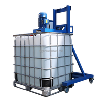 Agitateur télescopique pour détergent liquide et jus de fruits, capacité 1000 litres, pour cuve IBC et baril, avec levage et mélange