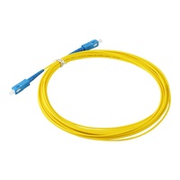 Cordon de brassage fibre optique OS2 9/125 monomode simplex SC/UPC-SC/UPC, câble optique jaune 2,0 mm, longueurs personnalisées 1M 2M 3M