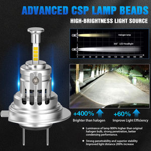 <span class=keywords><strong>LED</strong></span>ヘッドライト360度R7SLEDヘッドライト自動照明システム70w8000lm H4 H7 H11 90059006カーライトアクセサリー電球 - Product Image 4