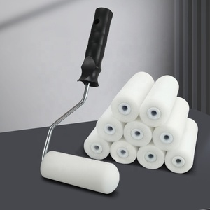 Rouleaux de <span class=keywords><strong>peinture</strong></span> murale en caoutchouc uréthane polyester de qualité industrielle, lot de 12, pour outils de bricolage et de rénovation, personnalisables OEM - Product Image 1