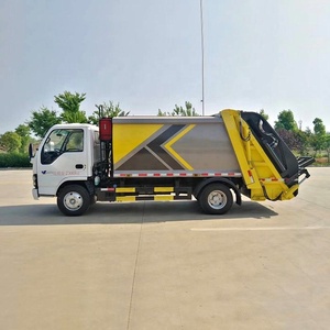 รถบรรทุกขยะ Isuzu ELF 4X2 4-6CBM แบบยกท้าย สำหรับทำความสะอาดชุมชนและบริการเทศบาล  รุ่นที่โรงงานแนะนำ - Product Image 2