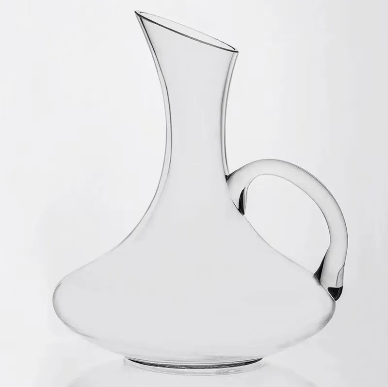 Decanter in vetro di cristallo fatto a mano a buon mercato classico caldo di alta qualità per la festa personalizza il logo