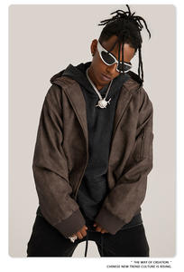 Tendances de la mode, vêtements pour hommes, veste en cuir PU d'hiver, streetwear, veste en simili cuir pour moto pour hommes, vente en gros <span class=keywords><strong>2022</strong></span> - Product Image 6