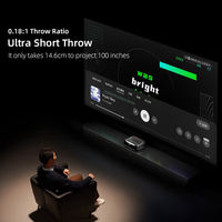 Projecteur laser triple couleur DLP UST 4K UHD JMGO O3 Ultra 4G+64G 3100 lumens CVIA Android portable avec haut-parleurs intégrés pour la maison