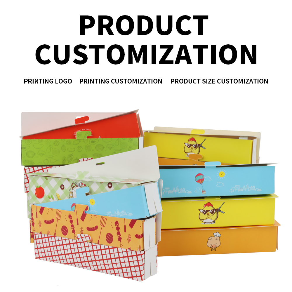 Food Grade Paper Korean Hot Dog Take Away French Fries Chicken Carton Burger Box For Fast Food Packaging