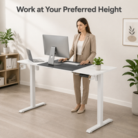 AOR Nouveau Bureau Électrique Silencieux à Hauteur Réglable Ergonomique, Double Usage Assis-Debout, pour Bureau et Étude, 3 Vitesses avec Mémoire, Vente en Gros Usine