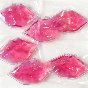 Impacco di Gel Flessibile a Forma di Labbra con Glitter, per Terapia Caldo/<span class=keywords><strong>Freddo</strong></span>, Ideale per Estetica e Recupero Post-Operatorio - Product Image 4