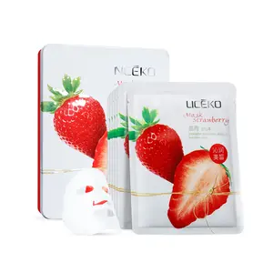 Nceko Private Label Natrual Biologisch Beste Whitening Hydraterende Aardbei Vel Gezichtsmasker Huidverzorging Vitamine E Fruit Gezichtsmasker