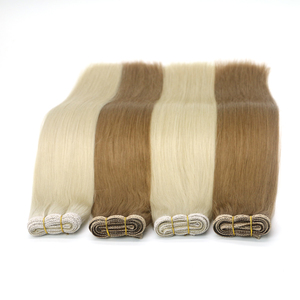 Extensions de cheveux humains 100% <span class=keywords><strong>Remy</strong></span> <span class=keywords><strong>Martin</strong></span> Cuitcle, double trame, double plat, avec dentelle - Product Image 1