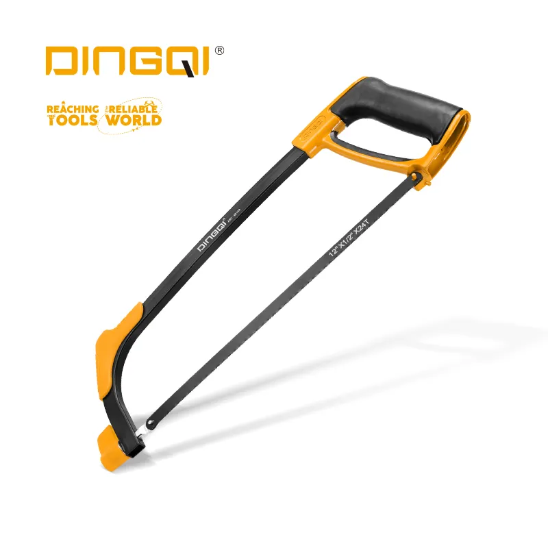 DingQi 12 ''çok fonksiyonlu kemer tüp plastik saplı ayarlanabilir demir testeresi çerçeve ahşap kesme için