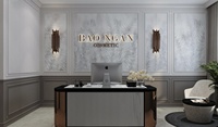Meubles de magasin de cosmétiques sur mesure, présentoirs de luxe pour soins de la peau, design de boutique de beauté pour centre commercial et salle d'exposition