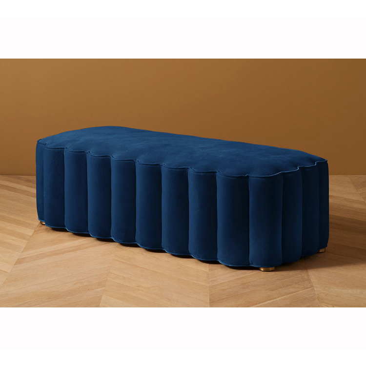 Graceful Shoe Changing Stool For Living Room Furniture Pink Velvet Chair Ottoman Footstool