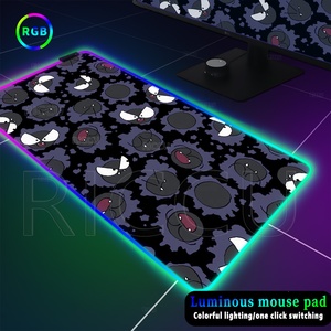 แผ่นรองเมาส์ RGB Eevee ลายโปเกมอนขนาดใหญ่ สำหรับเกมเมอร์ ลาย Wigglytuff <span class=keywords><strong>Wobbuffet</strong></span> กันลื่น ไฟ LED ส่องสว่าง ใช้กับคีย์บอร์ดและแล็ปท็อป - Product Image 2