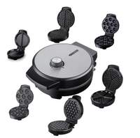 Anbolife Machine à sandwichs 11-en-1 avec plaques détachables, gaufrier, presse à panini, antiadhésive, contrôle thermostatique, machine à petit-déjeuner OEM