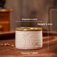 Tasses à café en céramique personnalisées en gros, écologiques, motif chameau du désert, compatibles lave-vaisselle et micro-ondes, pour boissons chaudes