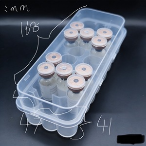 3ml 2 Vial <b>Boxes</b> 4 Transparent PP <b>Plastic</b> Rectangular <b>Boxes</b> 6 10 24 Vial <b>Boxes</b> for Freeze-Dried Powder Peptides Model Hs101 - Product Image 4