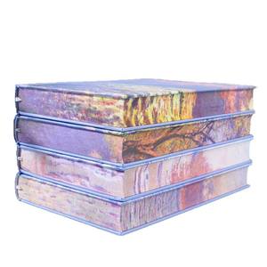 Cuaderno Lianhua con Borde <span class=keywords><strong>de</strong></span> Pincel, Diario <span class=keywords><strong>de</strong></span> Estilo Retro con Acabado <span class=keywords><strong>de</strong></span> Pintura al Óleo, <span class=keywords><strong>Libro</strong></span> Vacío para Estudiantes, Regalo para Mejores Amigos - Product Image 5