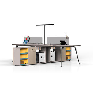 L'ensemble de bureau modulaire pour personnel de bureau convient à 2/4/6 personnes et est idéal pour les espaces de travail multi-personnes - Product Image 5