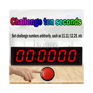 Reloj de juego grande con pantalla LED roja, cronómetro Digital, temporizador con botón de inicio y parada - Product Image 2