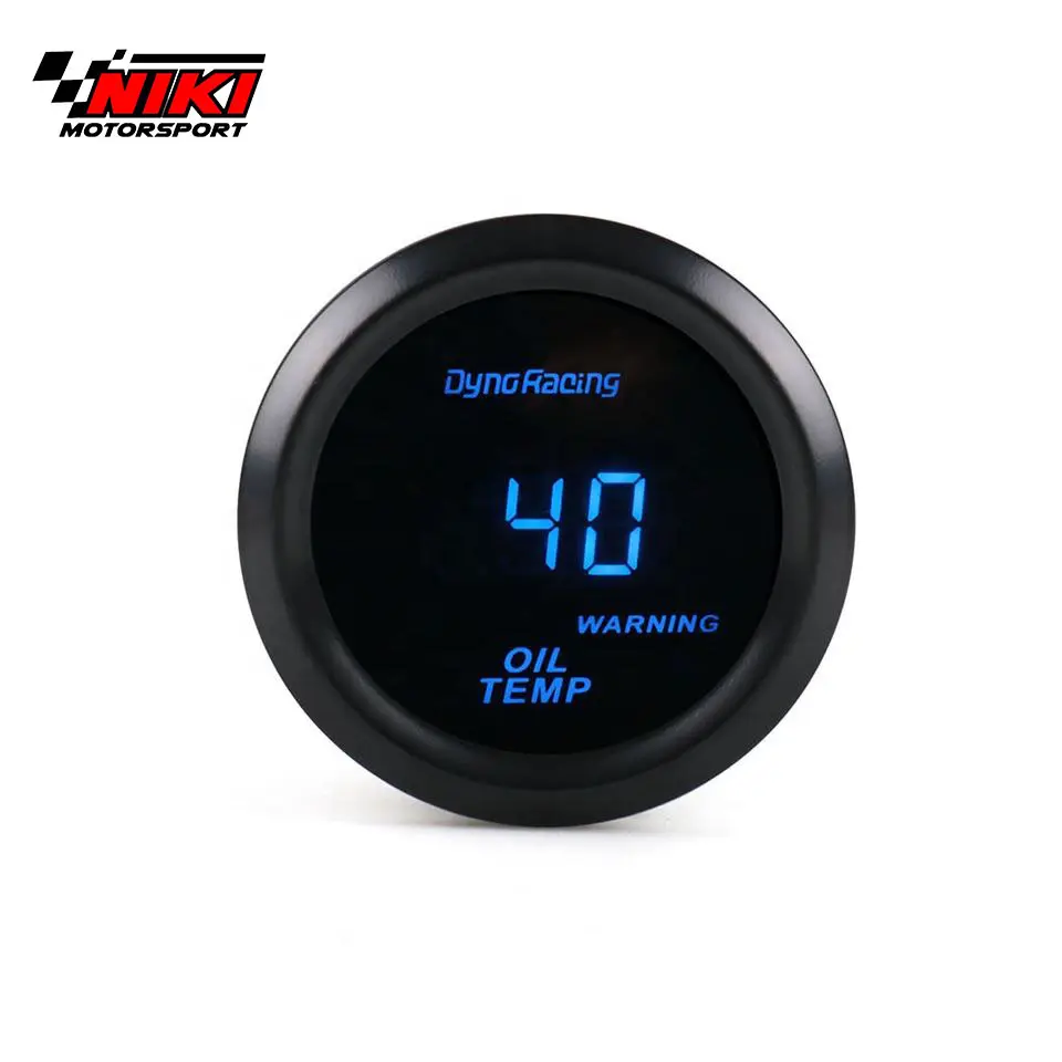 Medidor Digital de temperatura de aceite, 2 ", 52mm, 40-150C, LED azul, con sensor, medidor de temperatura de coche