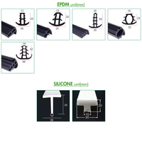 Haute qualité taille personnalisée EPDM joint de joint de panneau solaire T forme isolateur de vibrations en caoutchouc joint solaire PV coupe d'amortisseur