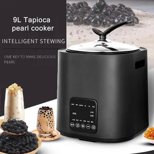 1300W 9 Liter Multifunctional Large Electric Tapioca Cooker Pearls Commercial Pearl Cooker Boba Cookers Bubble Tea Equipment