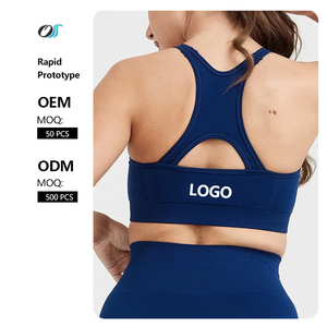 <span class=keywords><strong>Reggiseno</strong></span> sportivo senza cuciture con cinturino incrociato e supporto ad alto impatto per palestra Yoga e corsa traspirante - Product Image 1