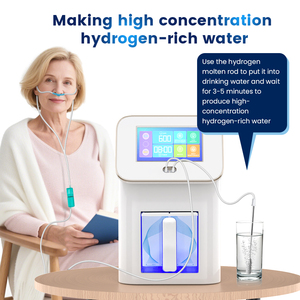 Màn Hình LCD Hydrogen Máy Trị Liệu 3000Ml Hydrogen Oxy Hít Máy Máy Phát Điện Nâu Máy Phát Điện H2 Ống Hít Thiết Bị - Product Image 3