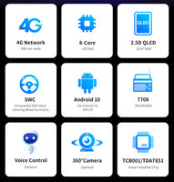 Autoradio stéréo Android 8G+128G style Tesla avec Carplay et lecteur DVD pour voiture – Vente en gros