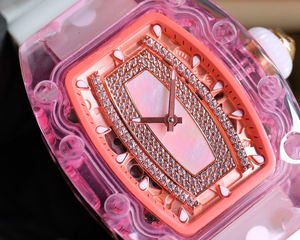 Reloj Mecánico Transparente Rosa de Alta Calidad 2025, Estilo Dulce para Chicas, Estilo Universitario, Caja Transparente con Indicador - Product Image 6