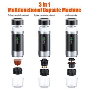 Machine à café à capsules semi-automatique en acier inoxydable auto-chauffante 20 bars, portable, rechargeable, avec écran LED - Product Image 5