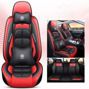 Juego de Fundas de Asiento de Coche de Cuero Universal de 13 Piezas para Model X, Auris, Peugeot, Touran, City, GLC, Harrier, Civic, Golf - Juego Completo - Product Image 2