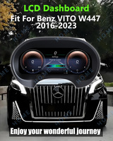 Pantalla Digital Inalámbrica para el Tablero de Instrumentos del Automóvil con CarPlay para Benz VITO W447 2016-2023, Panel Virtual con Velocímetro