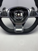 Volant sport Mercedes W212 C207 en fibre de carbone et cuir, 4/3 branches, compatible W204/W218/W207/W172/C63/Classe S/Classe E/Classe G/C43/