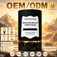Complément Herbal Personnalisé à Base de Résine de Shilajit, Bâtonnets de Miel au Shilajit pour l'Équilibre et l'Énergie, Marque Privée, Fabricant Certifié GMP